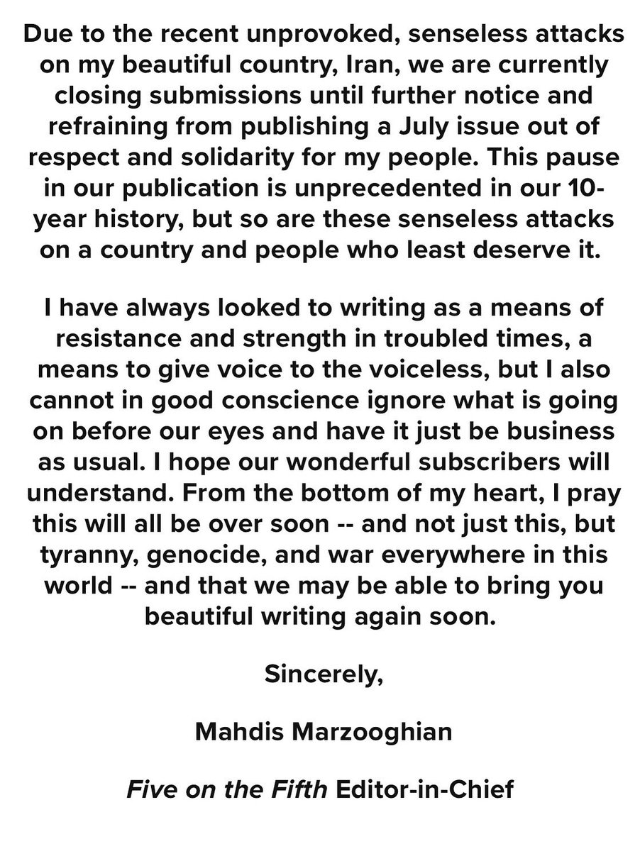 Five on the Fifth tweet media