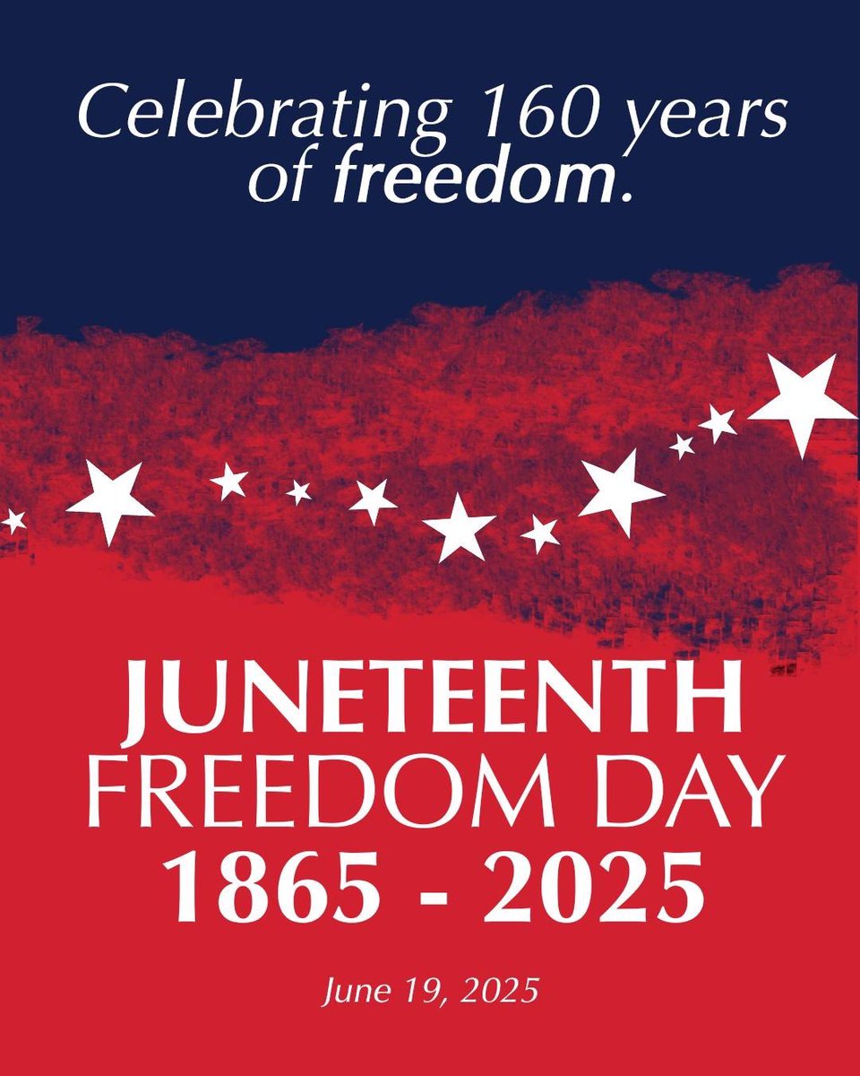 RepPeteAguilar's tweet image. On June 19, 1865, news of the Emancipation Proclamation reached the last enslaved people in Galveston, Texas.
On Juneteenth, we celebrate the progress we have made as a country and recognize the work that lies ahead in our ongoing quest for justice, equality and freedom for…