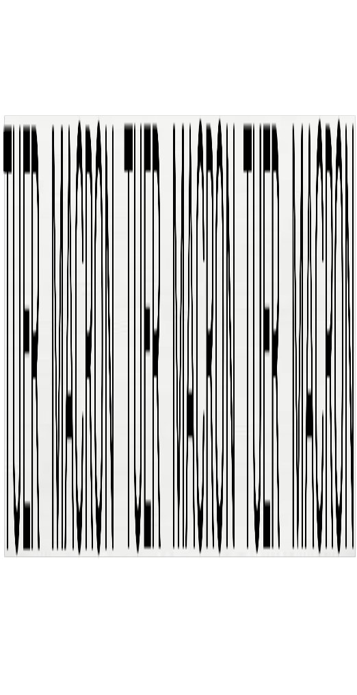 Dingue 🤯 cette image ressemble à un code barre, pourtant lorsque vous penchez votre écran vers l'avant un texte apparaît ☺️