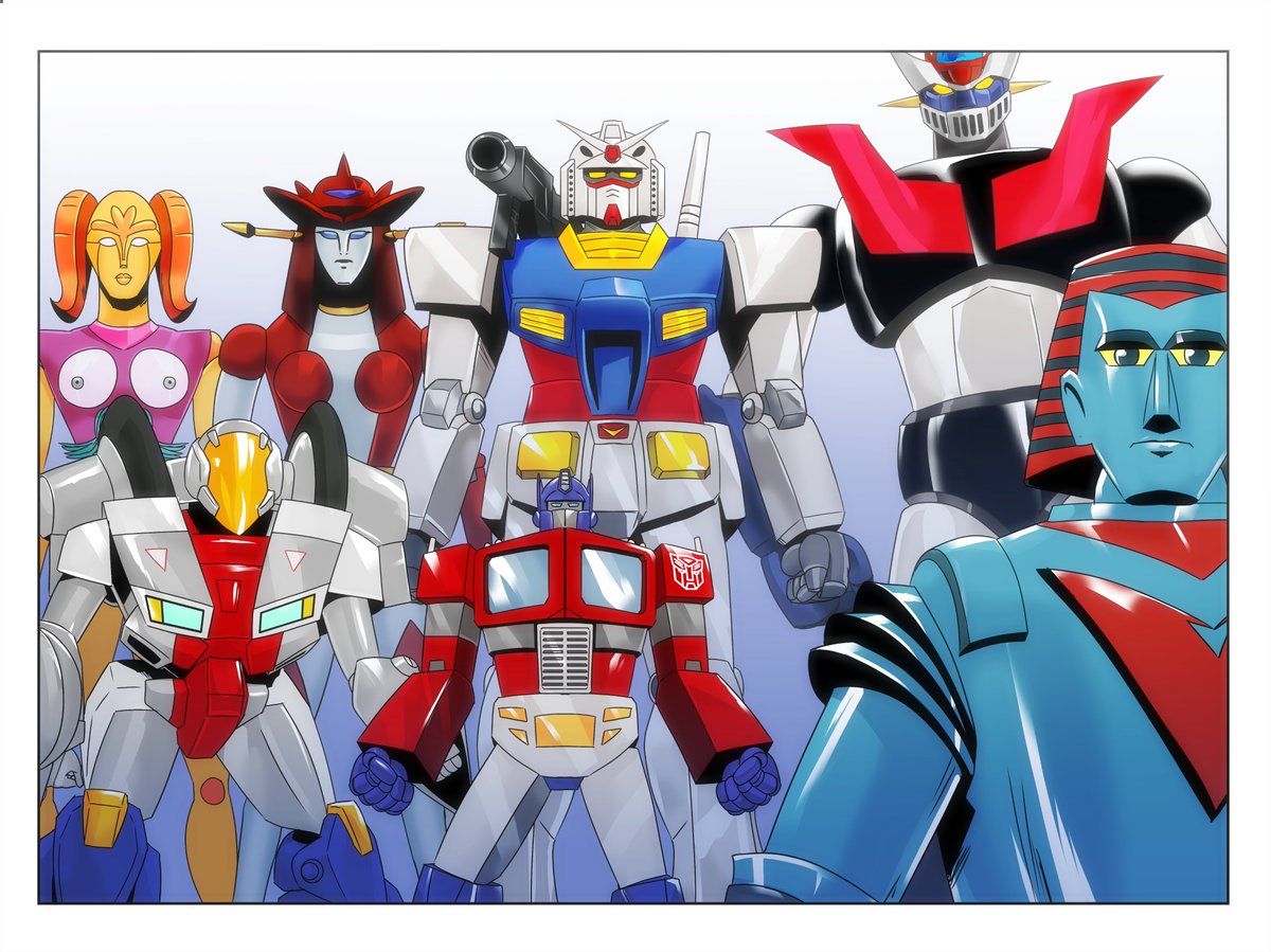 DaimosZ (3/3 COMMISSION SLOTS OPEN) (@shindaimosz) on Twitter photo Art I commissioned <a href="/WadeVezecha/">Edward Echavez</a> of various mecha
From left to right, top to bottom
Marigera (Great Mazinger)
Venus A (Mazinger Z manga/Shin Mazinger)
RX-78-2 Gundam (Clover toy inspired design)
Mazinger Z
Mospeada Cyclone (Cy-Kill Colors)
G1 Optimus Prime
Giant Robo (manga ver) Art I commissioned <a href="/WadeVezecha/">Edward Echavez</a> of various mecha
From left to right, top to bottom
Marigera (Great Mazinger)
Venus A (Mazinger Z manga/Shin Mazinger)
RX-78-2 Gundam (Clover toy inspired design)
Mazinger Z
Mospeada Cyclone (Cy-Kill Colors)
G1 Optimus Prime
Giant Robo (manga ver)