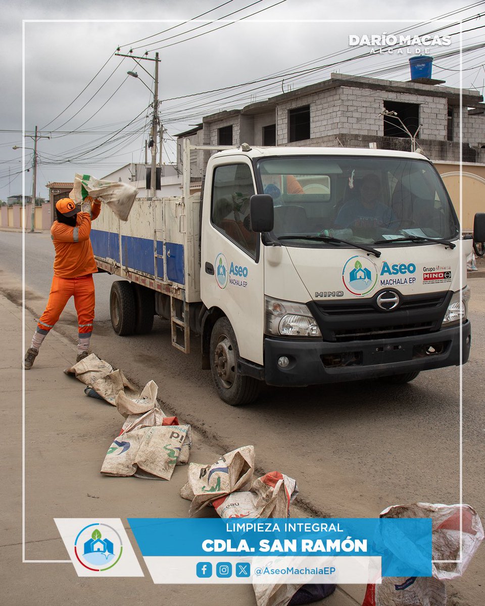 La colaboración ciudadana hace la diferencia. Atendimos la denuncia en la Cdla. San Ramón y dejamos el sector limpio. Machala es compromiso de todos. 🔄

#MachalaLaGranCiudad 
#DaríoMacasAlcalde
#MachalaLaGranCiudad