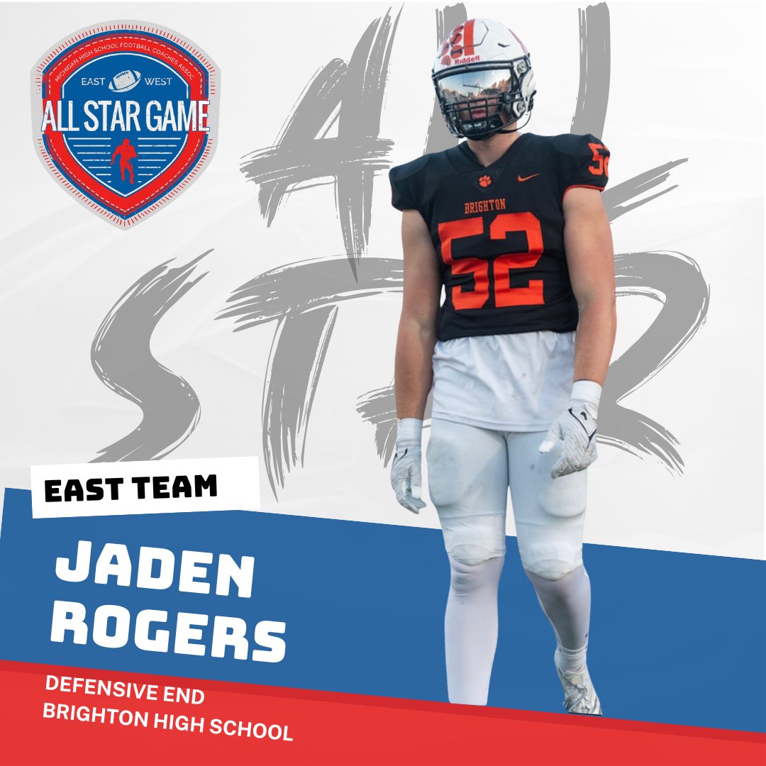 Brighton Football (@godogs_football) on Twitter photo Another congratulations is in order for our guy Jaden Rogers as he will put a stamp on his Brighton career this Saturday, June 21st, 7:30pm at Lawrence Tech as he suits up for the MHSFCA All-Star Game!
Feel free to come on down to LTU, or watch on <a href="/Local4News/">Local 4 WDIV Detroit</a> WDIV. Another congratulations is in order for our guy Jaden Rogers as he will put a stamp on his Brighton career this Saturday, June 21st, 7:30pm at Lawrence Tech as he suits up for the MHSFCA All-Star Game!
Feel free to come on down to LTU, or watch on <a href="/Local4News/">Local 4 WDIV Detroit</a> WDIV.