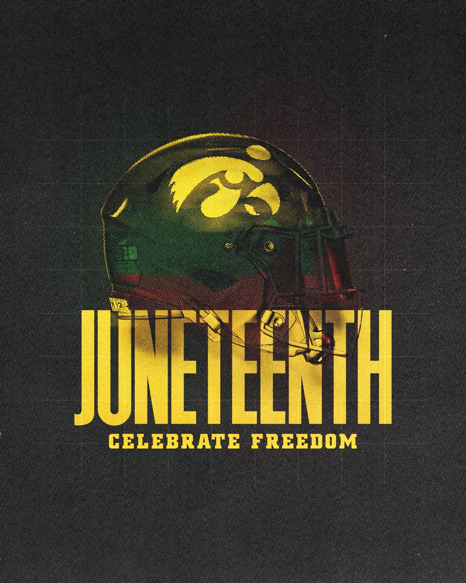 Hawkeye Football (@hawkeyefootball) on Twitter photo Celebrate Freedom!
#Juneteenth Celebrate Freedom!
#Juneteenth