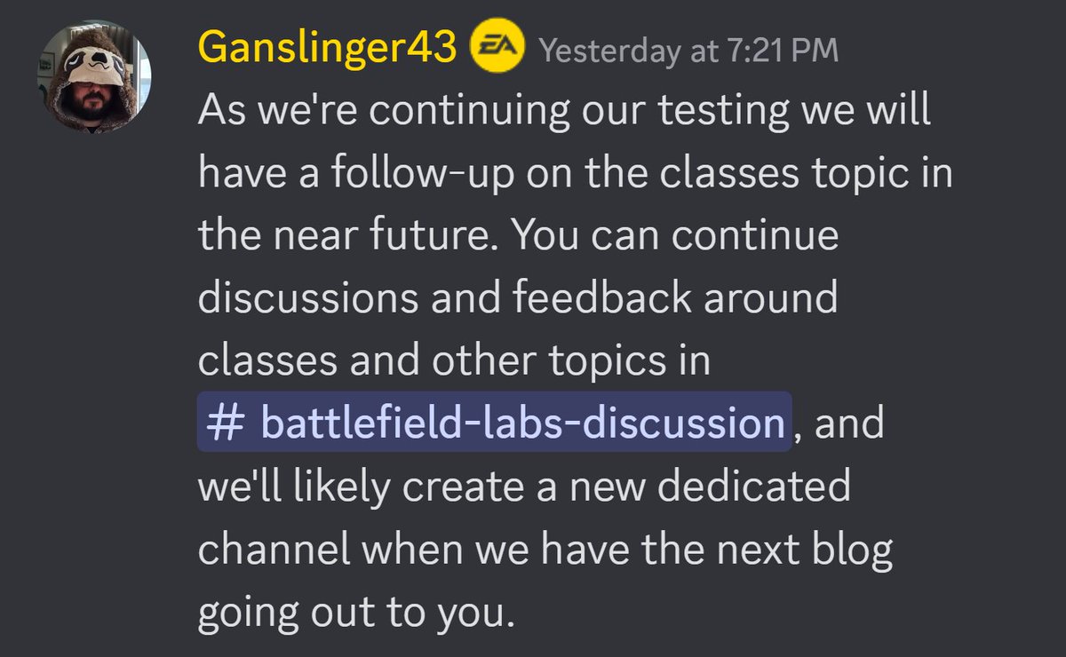 DICE says we'll have a new community update (blog) on the class system for the next #Battlefield in the near future.