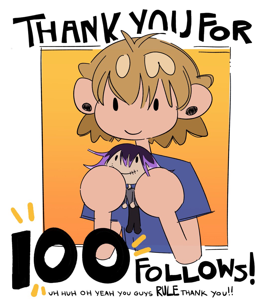 THANK YOU GUYS i have a hundred followers on twitter .com now. MORE MORE and more brawlhalla awesome art to come thanks to all of you for supporting me :)🔥🔥💰💰💰💰🎃
