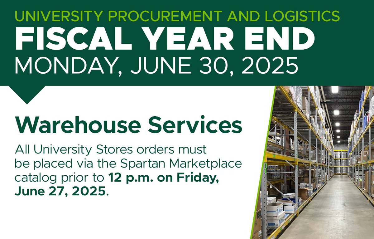 University Procurement and Logistics | MSU tweet media