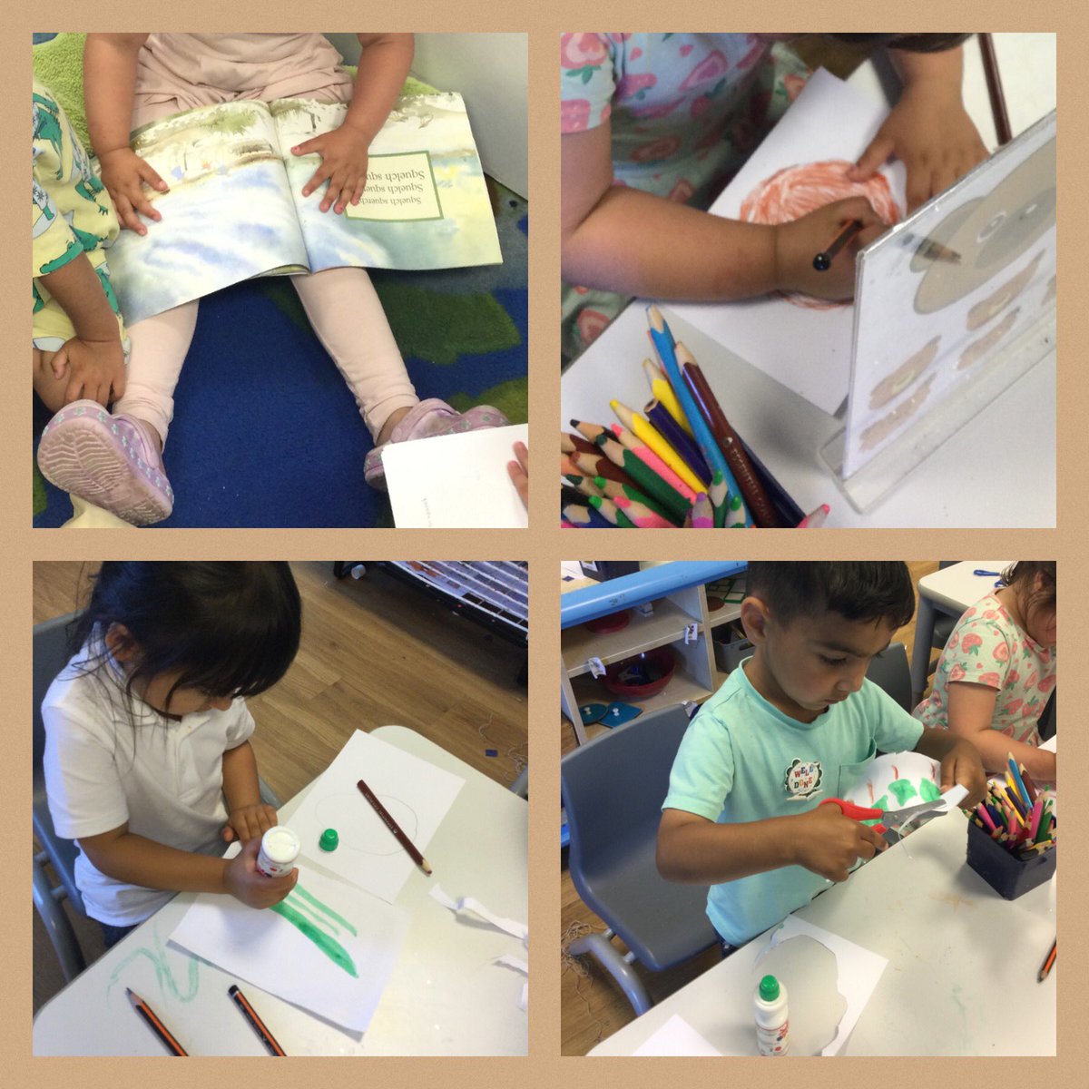 Nursery have been exploring the book ‘We’re going on a bear hunt’ and have been super busy.