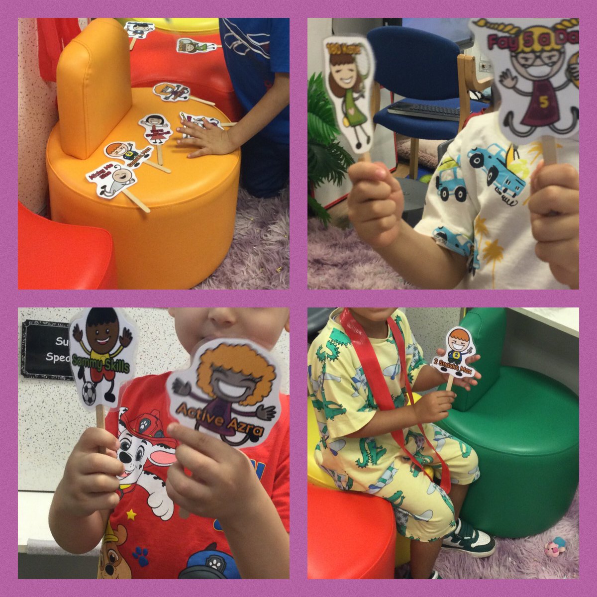 The children in Nursery love talking about our Startwell characters!