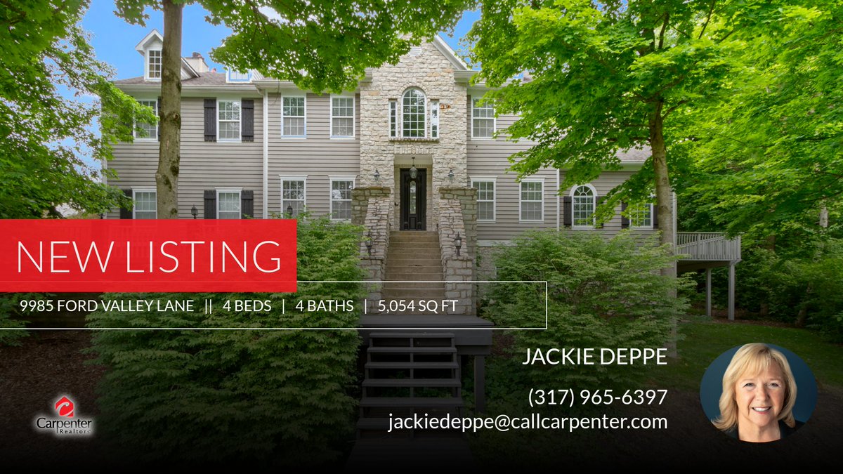 📍 New Listing 📍 Take a look at this fantastic new property that just hit the market located at 9985 Ford Valley Lane in Zionsville. Reach out here or at (317) 965-6397 for more information!

Listed by Carol Schuler

Jackie Deppe... homeforsale.at/9985_FORD_VALL…