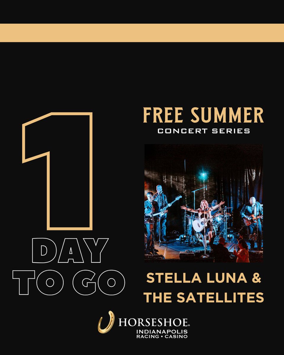 Our Free Summer Concert Series continues with Stella Luna &amp; The Satellites! 1 more day until the fun begins 🎸🎤 #indianapolis #indytodo #freeconcert