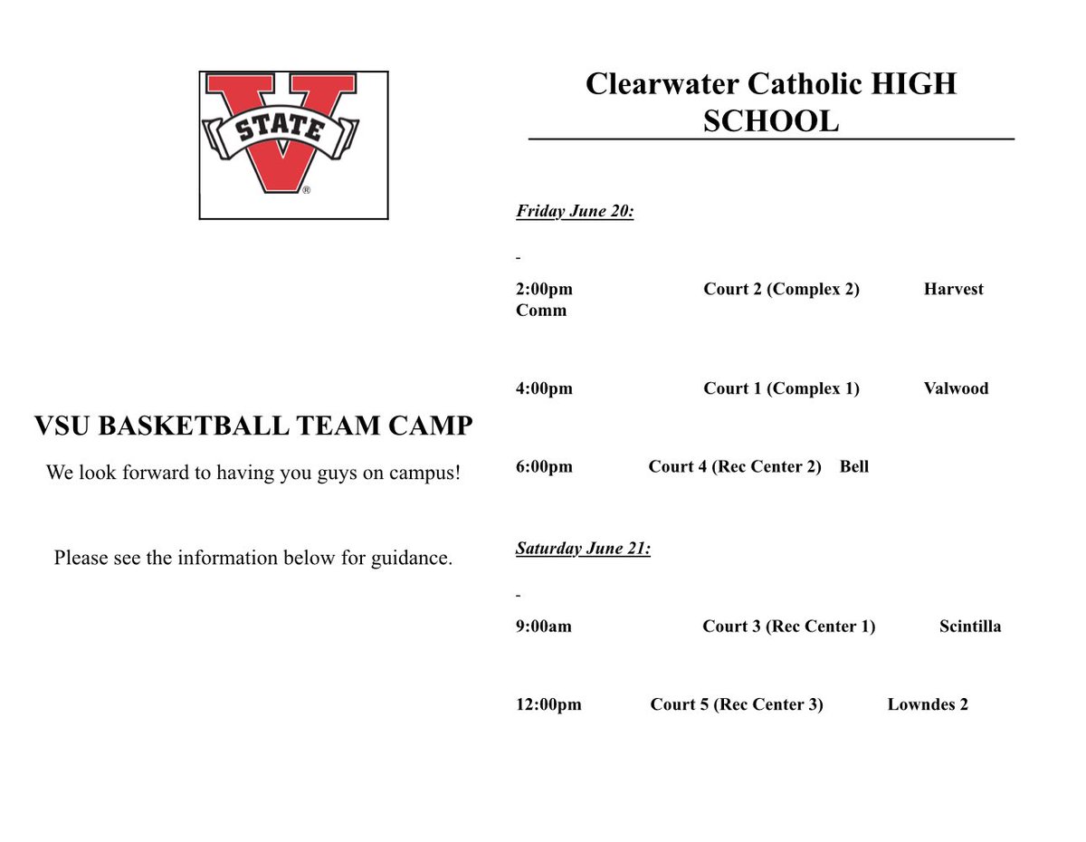 CCC Marauder Basketball (@cccmaraudermbb) on Twitter photo Excited to travel with our team to <a href="/VSUBasketball/">Valdosta State Men's Basketball</a> this Friday/Saturday for #teamcamp #2025. We continue to build, work and develop as a team and we must commit individually and collectively in order to achieve our goals. <a href="/CCCMarauders/">Marauder Athletics</a> <a href="/Andy_Villamarzo/">Andy Villamarzo</a> <a href="/RealNews102/">Drew Johnson</a> <a href="/prephoopsfl/">Prep Hoops Florida</a> Excited to travel with our team to <a href="/VSUBasketball/">Valdosta State Men's Basketball</a> this Friday/Saturday for #teamcamp #2025. We continue to build, work and develop as a team and we must commit individually and collectively in order to achieve our goals. <a href="/CCCMarauders/">Marauder Athletics</a> <a href="/Andy_Villamarzo/">Andy Villamarzo</a> <a href="/RealNews102/">Drew Johnson</a> <a href="/prephoopsfl/">Prep Hoops Florida</a>