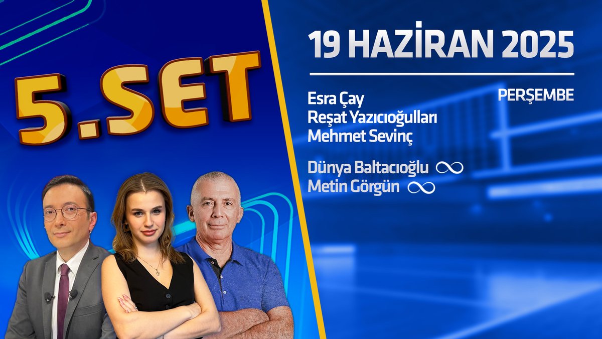 ▪️ Filenin Sultanları ikinci maçında Kanada karşısında

5.Set; <a href="/esrcay/">Esra Çay</a>, Kadın Milli Takımı Eski Başantrenörü Reşat Yazıcıoğulları, Aras Kargo Başantrenörü Suphi Doğancı ve voleybol yorumcusu Mehmet Sevinç (<a href="/_mehmetsevinc_/">Mehmet Sevinç</a>) ile saat 18.45'te canlı yayınla sportstv'de!

İzlemek