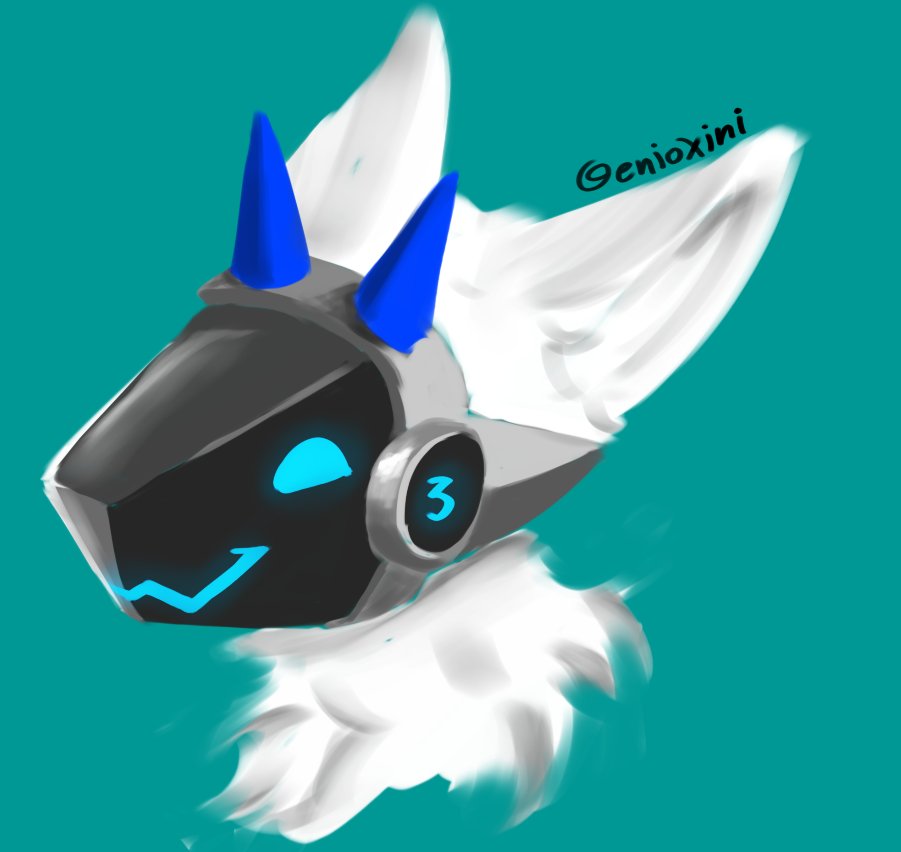 lil thing i made for <a href="/gnarpinator/">three</a> 
#furry #furryartist #protogen