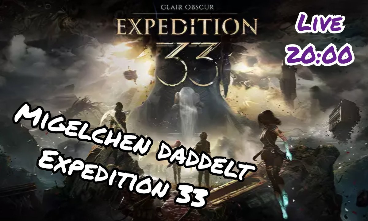 Moin,
heute ab 20 Uhr geht es wieder weiter mit Expedition 33! Whoop whoop! *PLÜM* 

Twitch:
twitch.tv/migelchen 

#twitch #Indie #Deutschland #TwitchDE #DasNettWerk #germany #powerconnect
