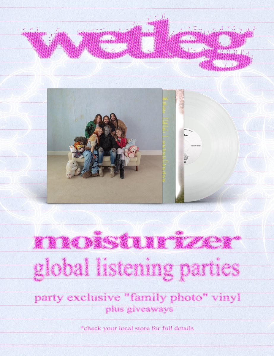 🎉Listening Party Alert!🎉

⚡️We’re thrilled to invite you to a listening party for the highly anticipated new Wet Leg album 'Moisturizer'

📅 Thursday 10th July at 5pm

💡Be among the first to hear the album, plus chance to get exclusive items!

actionrecords.co.uk/shop/search.ht…