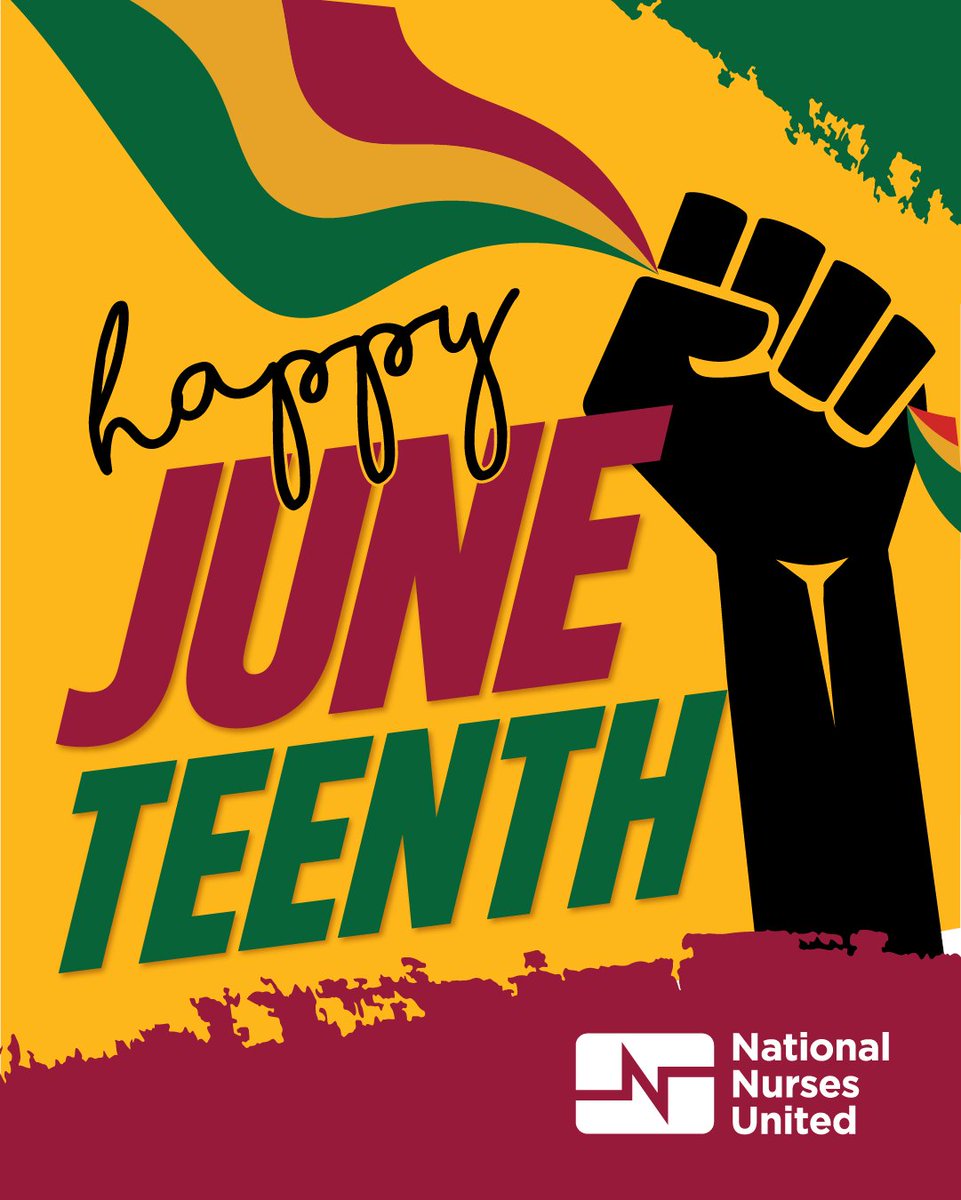 #Juneteenth reminds us all that liberation is a collective act. 

Today we celebrate Black nurses who’ve led our union’s fights—from civil rights to Covid frontline battles. The work continues!