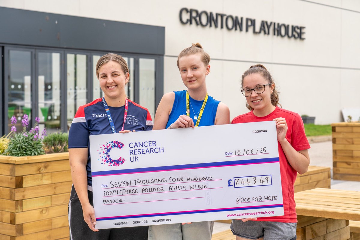 Cronton College (@crontoncoll) on Twitter photo ๐โโ๏ธ๐ We did it! ๐๐โโ๏ธ
We are beyond proud to announce that we have raised an incredible ยฃ7443.49 for <a href="/CR_UK/">Cancer Research UK</a> through our Race for Hopee! ๐
A massive THANK YOU to everyone who donated, volunteered, and took part in our fundraising events! ๐โโ๏ธ๐ We did it! ๐๐โโ๏ธ
We are beyond proud to announce that we have raised an incredible ยฃ7443.49 for <a href="/CR_UK/">Cancer Research UK</a> through our Race for Hopee! ๐
A massive THANK YOU to everyone who donated, volunteered, and took part in our fundraising events!