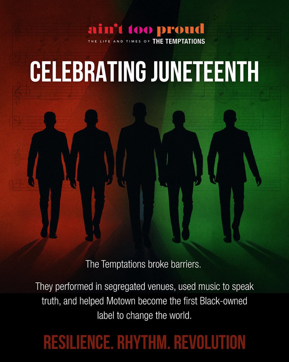 Juneteenth is a celebration of liberation, legacy, and the rhythm that’s carried us through. With every challenge and triumph, Black voices have turned struggle into sound and history into movement. Today, we honor that spirit — loud, proud, and in perfect step. Happy Juneteenth!