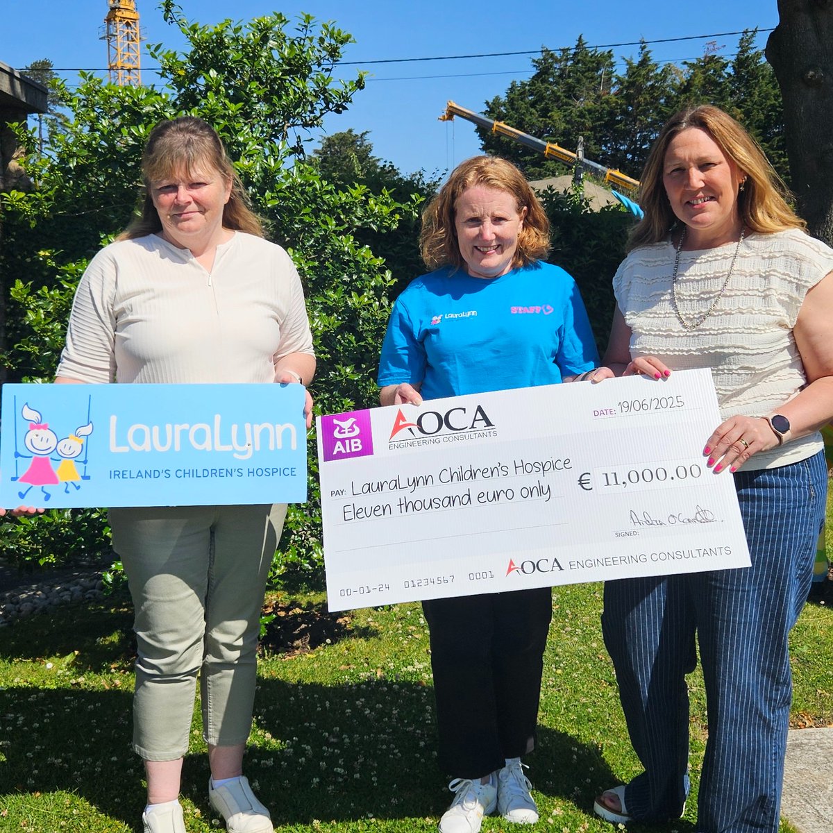# Celebrating Success at This Year’s Golf Classic

Thanks to the remarkable generosity of our clients, local businesses, and supporters, we proudly presented a cheque for €11,000.00 today. Thank you once again—we're already excited for next year!