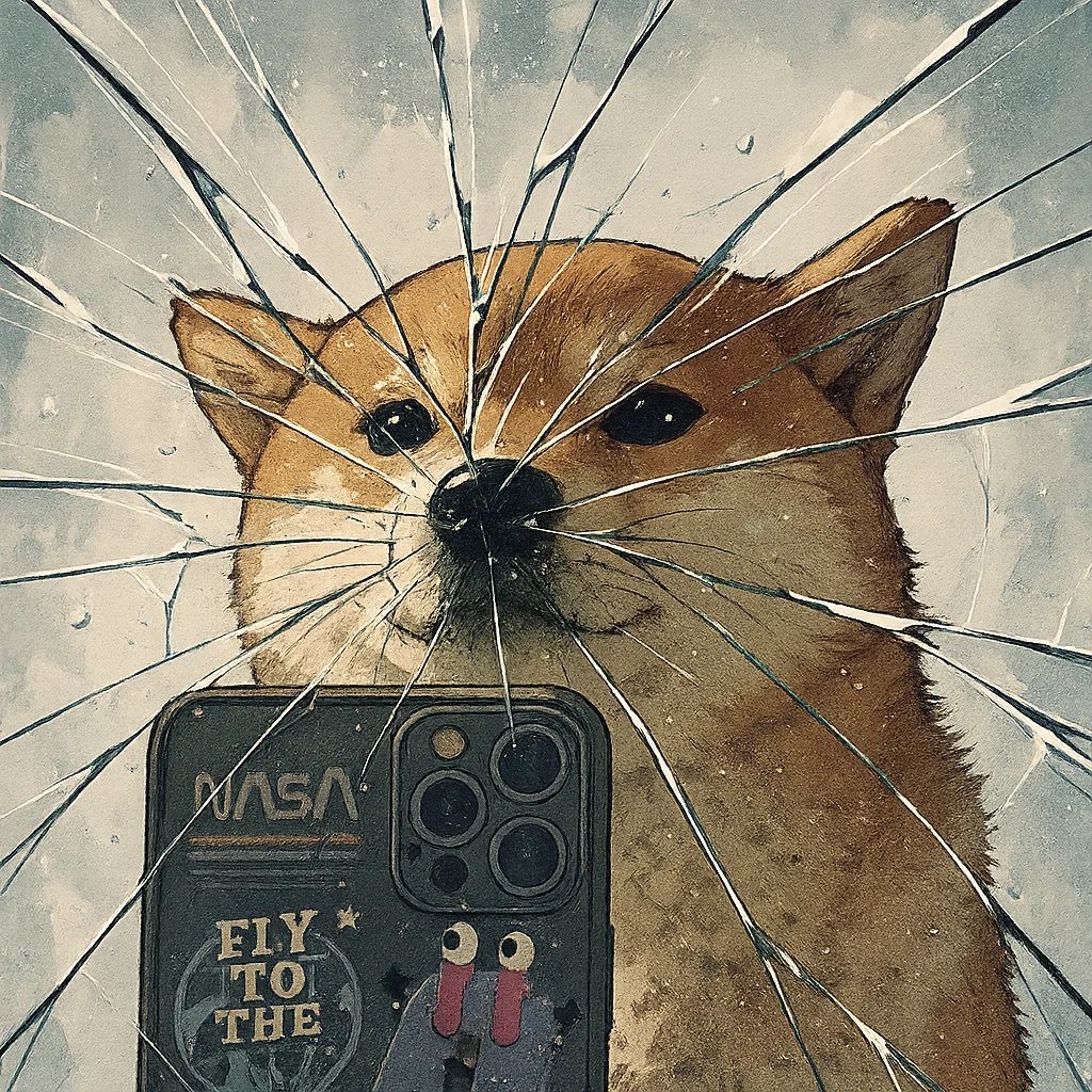 It's not the photo, it's your phone's screen breaking from the power of my selfie.