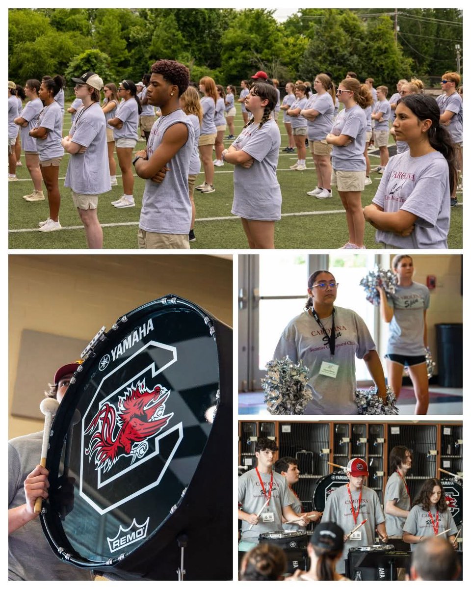 The Carolina Band (@thecarolinaband) on Twitter photo Carolina SPIN, RHYTHM, and LEAD clinics brought incredible high school participants to our campus as they get ready for band camp and their marching season!
For more information about the Carolina Band or other programs <a href="/GamecockMusic/">USC School of Music</a> offers, visit buff.ly/f6ZrvCk Carolina SPIN, RHYTHM, and LEAD clinics brought incredible high school participants to our campus as they get ready for band camp and their marching season!
For more information about the Carolina Band or other programs <a href="/GamecockMusic/">USC School of Music</a> offers, visit buff.ly/f6ZrvCk