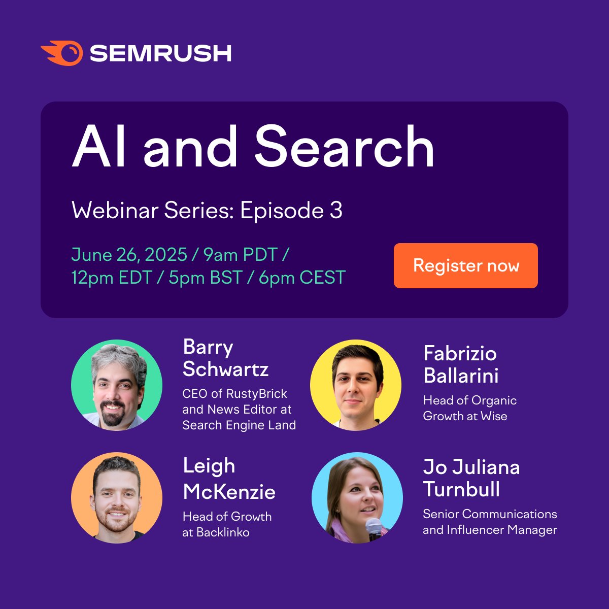 Join us on June 26th to discuss AI and Search 🙌

The landscape is evolving, excited to exchange our positions and examples of our work in this space 🚀 

Register here 👉 bit.ly/409f0jS