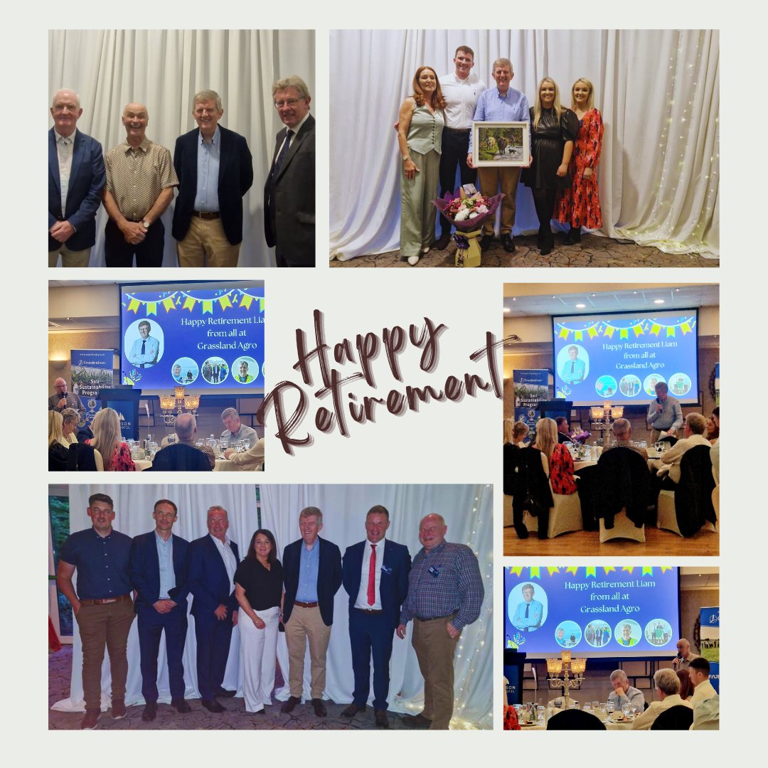 Last week, we marked the retirement of our Managing Director, Liam Woulfe, who has been at the helm since “Grassland Agro” was born in 2013. Our huge thanks to Liam for all his work at Grassland Agro. We wish  both him and his wife Marguerita all the best for the next chapter 🎉