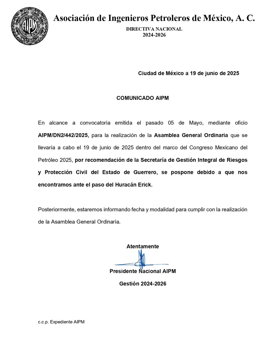 ¡Aviso importante!⚠️⚠️ 

Asociados AIPM