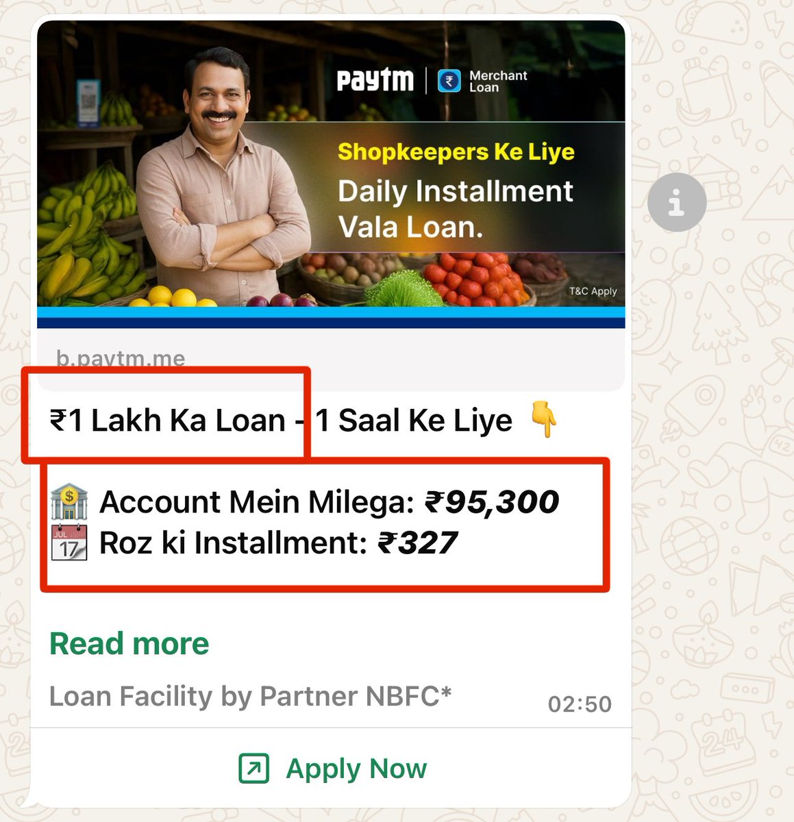 Trap which lures people and then fks them. They have cut 4.7% even before disbursing it.