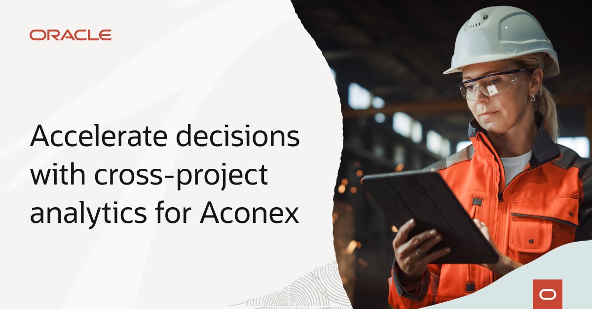 Transform Aconex data into actionable intelligence with just a few clicks. Skip the weeks of setup and configuration required by generic analytics platforms. Learn more: social.ora.cl/60154VExv