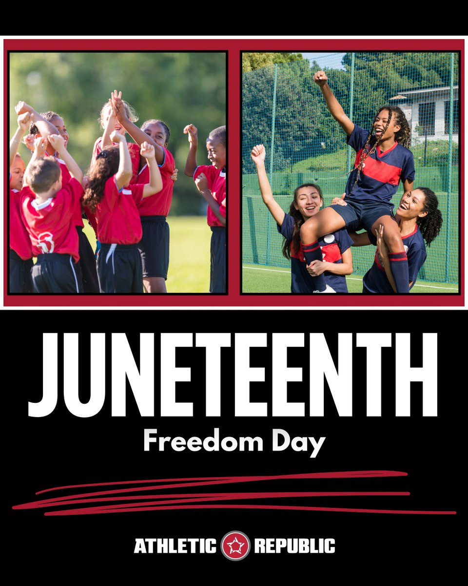 Today we celebrate Juneteenth — a powerful reminder of freedom, progress, and the strength found in perseverance.

At Athletic Republic, we believe in the power of sport to unite, uplift, and create opportunity. We honor every individual’s right to pursue their own path to