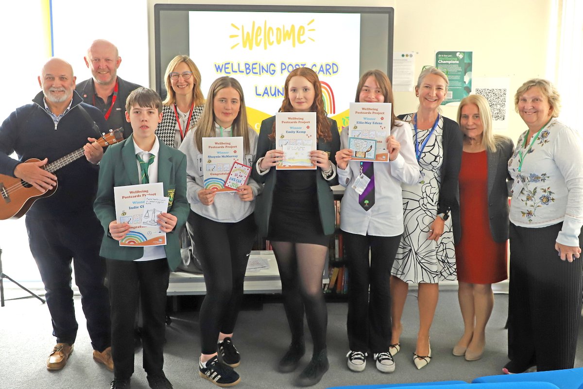 Over the last few months, a mental health postcard design competition has been running in our school's. We announced the winning designs and congratulated the winners at a wee ceremony, held at Dumfries High School. See orlo.uk/1lyHq for all the info