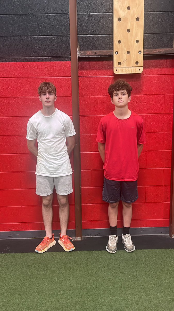 Lifter of the day is Wyatt Morris (Left) and Lifter of the week is Owen Hofmeister (Right)