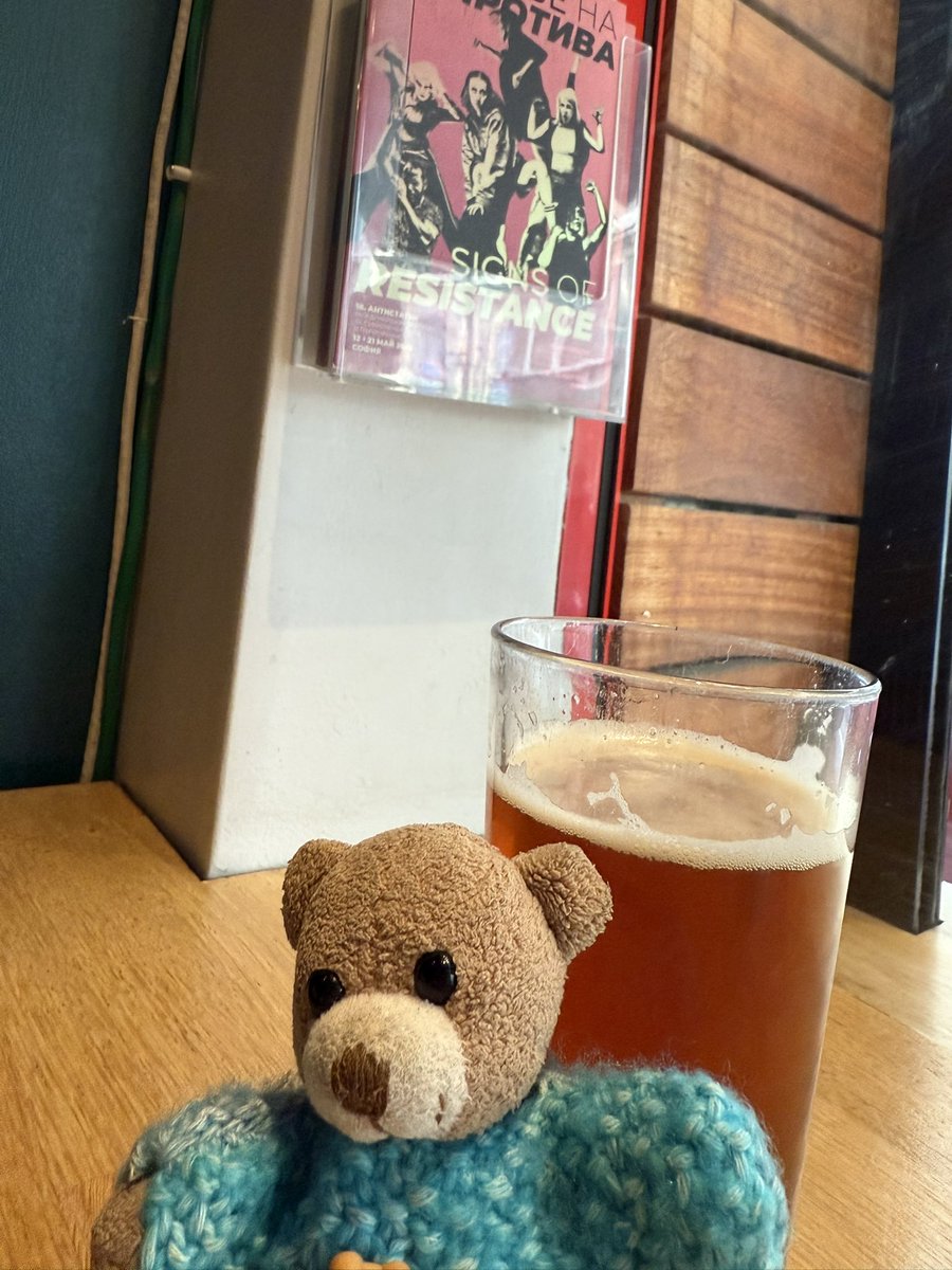 BearGerardi's tweet photo. After I finish my very nice Bulgarian red ale I’m going to flick through that ‘Signs of Resistance’ booklet
#smallbearsneedbeer #Bulgaria https://t.co/fr90qTHLK7