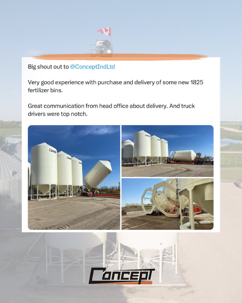 This is how we deliver from the first call to the final drop-off.
Appreciate the kind words from a customer who ordered some fertilizer bins.
Communication, coordination, and care, that's what we aim for every time.