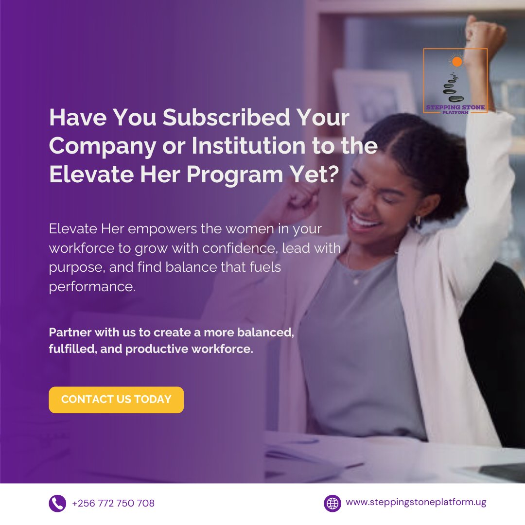 DrHanifahSeng's tweet photo. Is your company investing in its women?
#ElevateHer empowers female staff to grow, lead & thrive boosting leadership, wellness & performance.
📩 Partner with us today.
Because when women rise, your workplace does too.
#WomenInLeadership #CorporateWellness #SteppingStonePlatform https://t.co/Hlnz3wYDa5