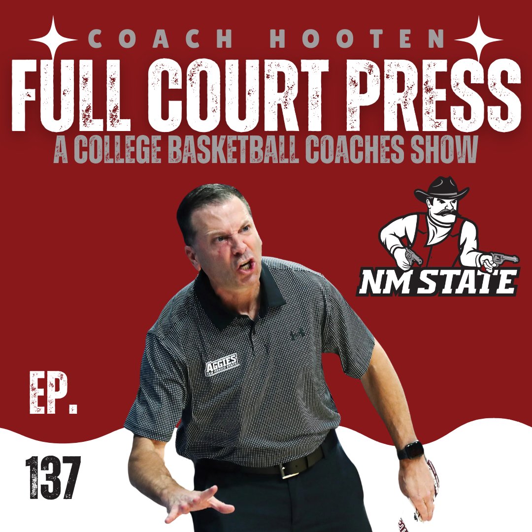 FullCourtNet's tweet image. New Full Court Press out with @NMStateMBB Head Coach @CoachJHoot as we talk Aggies Basketball, the PASSION for Basketball in the State of New Mexico, HUMIDITY and so much more on the latest and greatest FULL COURT PRESS on the Full Court Network. Click below to 📺 or 🎧…