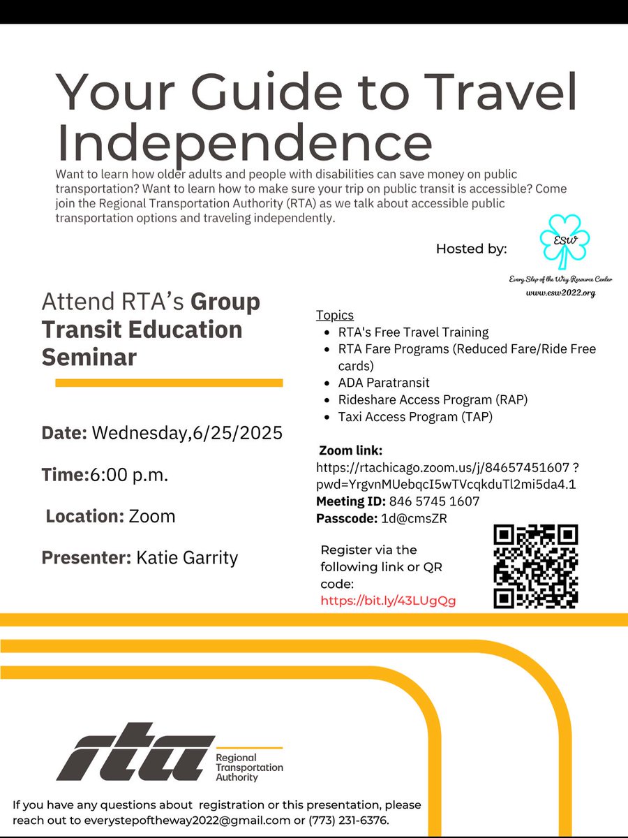 A great way to learn about travel
training!