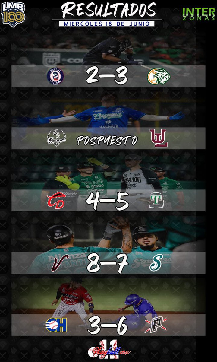 #PorSiNoLoViste 

Te presentamos los resultados de la LMB (18-06-2025)