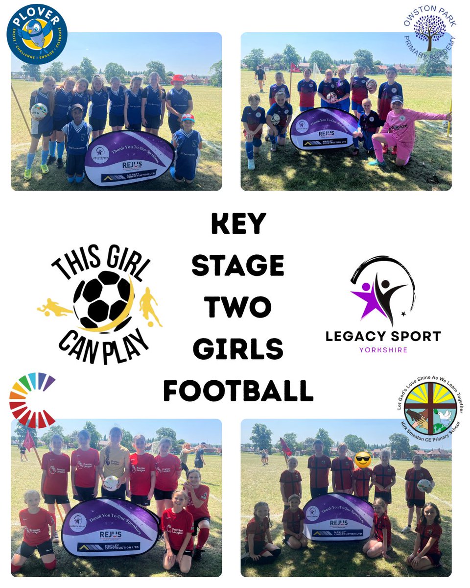 LegacySportYorkshire (@legacysportyrks) on Twitter photo Some absolute legends out in the heat at our KS2 girls football event today!
Great to see 7 schools there, with some fantastic staff and skills on show!
Kirk Smeaton C of E Primary School
<a href="/SchoolMallard/">The Mallard Academy</a>
<a href="/OwstonPPA/">Owston Park Primary Academy</a>
<a href="/Norton_Juniors/">Norton Junior School</a>
<a href="/GreenTopSchool/">Green Top School</a>
<a href="/PloverSchool/">Plover School</a> Some absolute legends out in the heat at our KS2 girls football event today!
Great to see 7 schools there, with some fantastic staff and skills on show!
Kirk Smeaton C of E Primary School
<a href="/SchoolMallard/">The Mallard Academy</a>
<a href="/OwstonPPA/">Owston Park Primary Academy</a>
<a href="/Norton_Juniors/">Norton Junior School</a>
<a href="/GreenTopSchool/">Green Top School</a>
<a href="/PloverSchool/">Plover School</a>