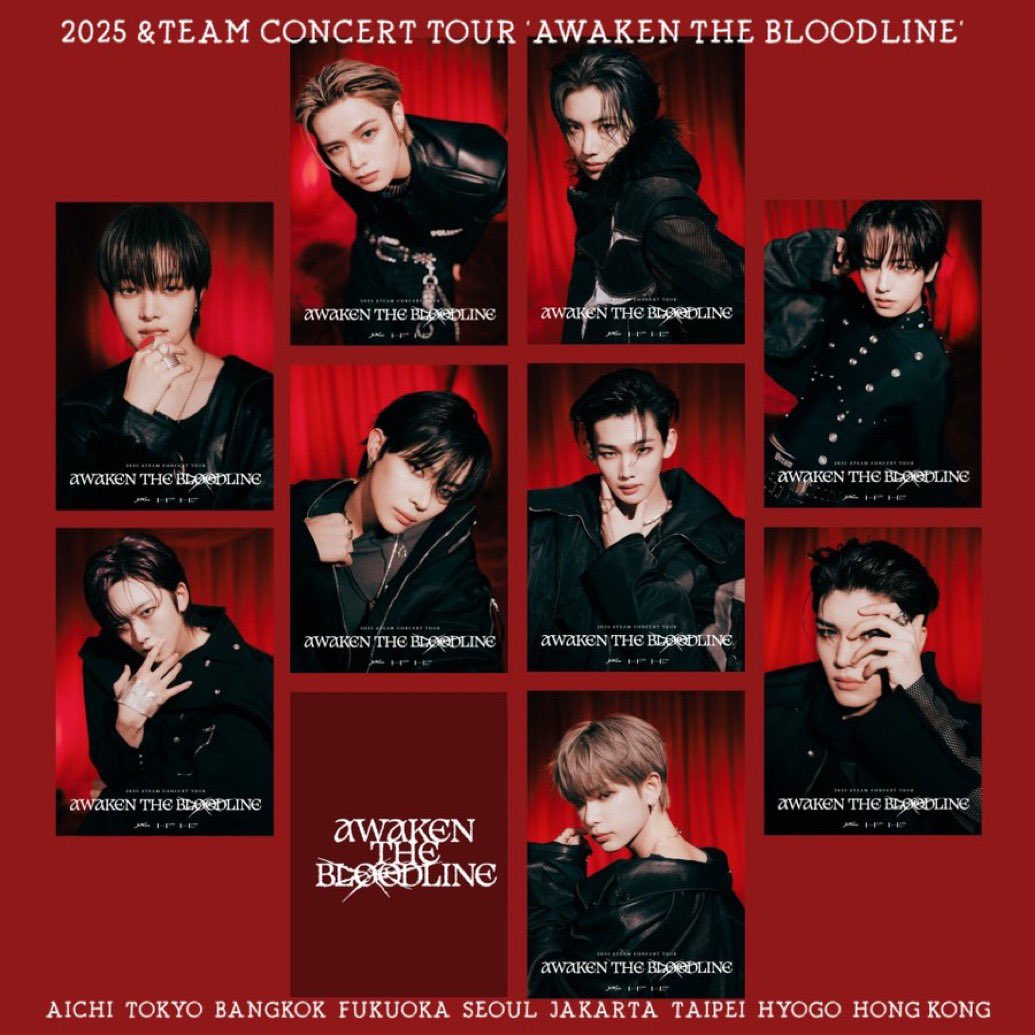 &TEAM AWAKEN THE BLOODLINE IN台北　非売品 2025 &TEAM CONCERT TOUR 'AWAKEN THE BLOODLINE' in BANGKOK