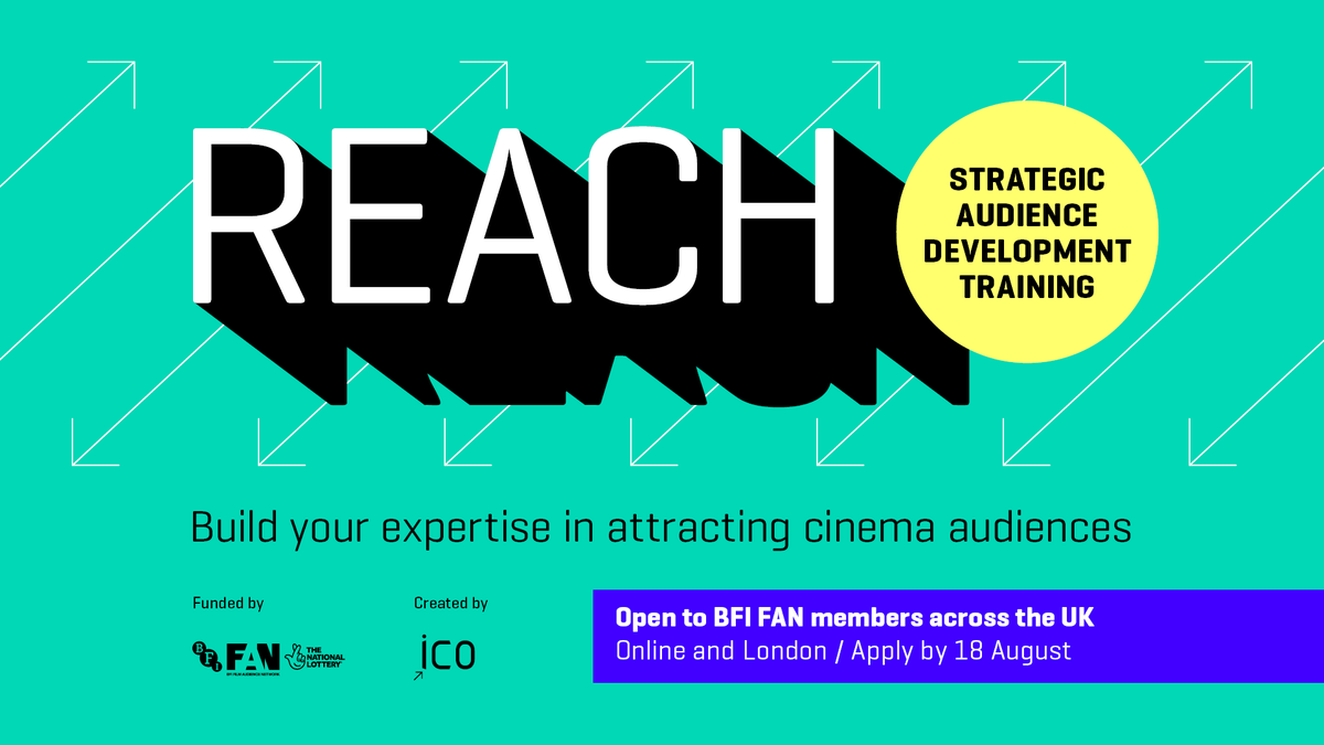 Build your expertise in growing and diversifying audiences while delivering your own audience development project with REACH 2025!

✍️Apply by 18 August.
❔Join the online information session at 12pm, 3 July

Full details: bfi-fan.org.uk/event/reach-st…