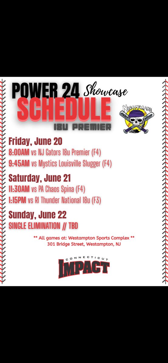 @Claire Willing 2027 (@clairewilling27) on Twitter photo Can’t wait to be back with my team starting off the summer at Power 24 this weekend!! Schedule below ⬇️ <a href="/CTimpact18u_P/">CT Impact 18u premier</a> <a href="/CTImpactSB/">Connecticut Impact Softball Club 2025</a> Can’t wait to be back with my team starting off the summer at Power 24 this weekend!! Schedule below ⬇️ <a href="/CTimpact18u_P/">CT Impact 18u premier</a> <a href="/CTImpactSB/">Connecticut Impact Softball Club 2025</a>