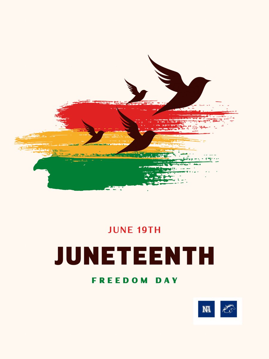 🎉Happy Juneteenth!🖤❤️💚
Today, we honor the strength, resilience, &amp; freedom of Black Americans. Juneteenth is a powerful reminder of progress &amp; the ongoing journey toward justice &amp; equality.
We stand united in celebrating freedom &amp; lifting every voice.
#Juneteenth #FreedomDay