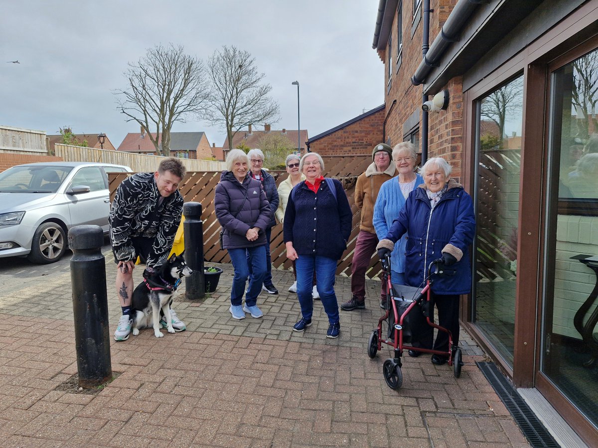 Residents from our Bulmer House sheltered housing scheme and aged miners homes in Marsden Road, South Shields, put their best foot forward in a sponsored walk to help raise funds to keep their seated exercise classes going. ow.ly/lbme50VZgPL #sponsoredwalk #southshields