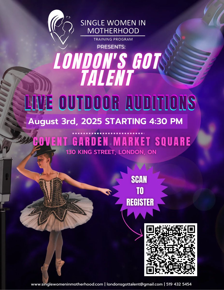 Know someone with a talent for performing, singing, dancing, juggling, or just quick with a joke? 
Maybe it's even YOU!?!  🫵
Save the Date:  Sunday August 3rd for Live🎤auditions for London's Got Talent!
Get all the details here:
1069thex.com/events/488053/ 
#ldnont  #talent2025