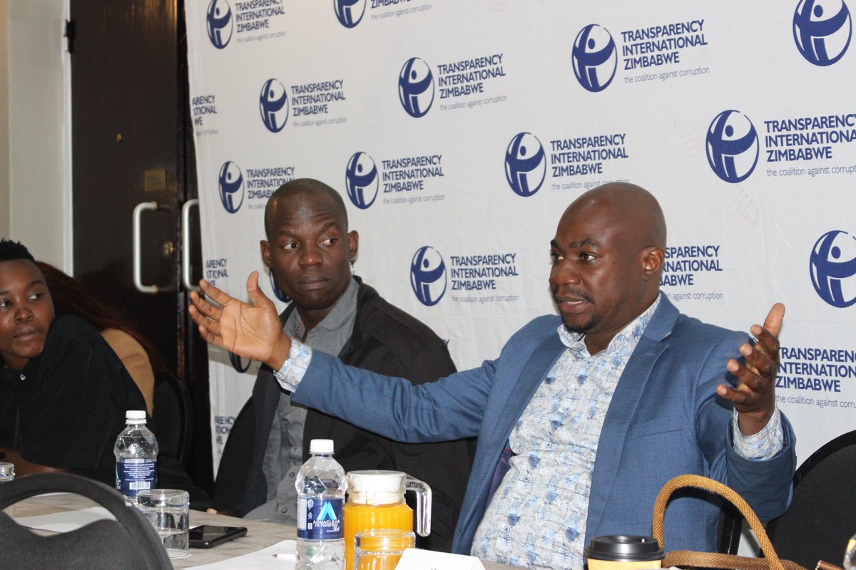 Transparency International Zimbabwe (@tizim_info) on Twitter photo Transparency International Zimbabwe is currently conducting a two-day building workshop for investigative journalists to strengthen their capacity on investigating corruption cases and financial crimes.
<a href="/ZimMediaComm/">Zimbabwe Media Commission</a> unpacked laws governing media practice, including Sections Transparency International Zimbabwe is currently conducting a two-day building workshop for investigative journalists to strengthen their capacity on investigating corruption cases and financial crimes.
<a href="/ZimMediaComm/">Zimbabwe Media Commission</a> unpacked laws governing media practice, including Sections
