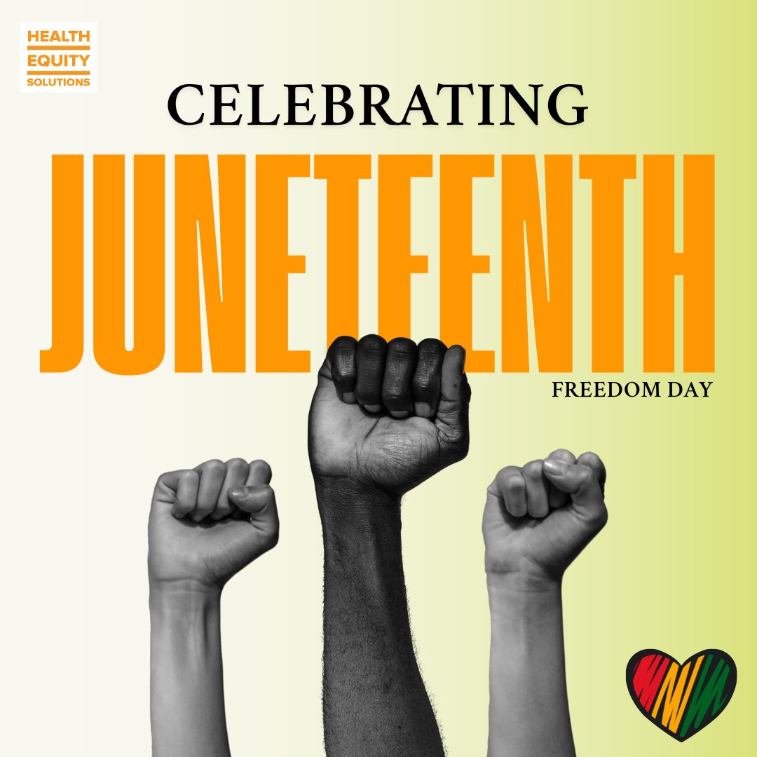 On #Juneteenth, we reflect, celebrate, and recommit to justice. We envision a Connecticut where everyone has the opportunity for optimal health—regardless of race, ethnicity, or income. #FreedomDay #HealthEquity #Juneteenth