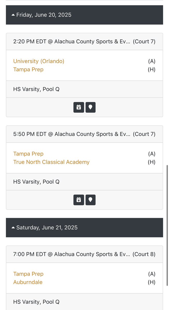 Terrapin Boys Hoops (@tprep_boyshoops) on Twitter photo See you in Gainesville‼️
Below is the FABC schedule for this weekend 🏀 #summerhoops See you in Gainesville‼️
Below is the FABC schedule for this weekend 🏀 #summerhoops