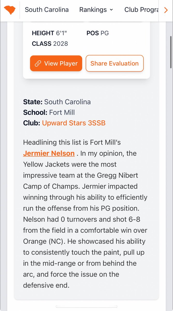 Jermier Nelson (@jermiernelson) on Twitter photo Thank you <a href="/AndrewBaxleySC/">Andrew Baxley</a> for this amazing write from the Champs Of Champs tournament!!!
<a href="/FMHSBball1/">FortMillBasketball</a> <a href="/CoachBerrivich/">Coach Berrivich</a> <a href="/_DatKellyBoy/">DJ Kelly</a> <a href="/PrepHoopsSC/">Prep Hoops South Carolina</a> <a href="/JamieShaw5/">Jamie Shaw</a> <a href="/On3Recruits/">On3 Recruits</a> <a href="/LouatTheState/">Lou Bezjak</a> Thank you <a href="/AndrewBaxleySC/">Andrew Baxley</a> for this amazing write from the Champs Of Champs tournament!!!
<a href="/FMHSBball1/">FortMillBasketball</a> <a href="/CoachBerrivich/">Coach Berrivich</a> <a href="/_DatKellyBoy/">DJ Kelly</a> <a href="/PrepHoopsSC/">Prep Hoops South Carolina</a> <a href="/JamieShaw5/">Jamie Shaw</a> <a href="/On3Recruits/">On3 Recruits</a> <a href="/LouatTheState/">Lou Bezjak</a>